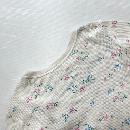 【中古品】【メンズ】 Supreme シュプリーム × HANES ヘインズ 別注コラボ 25AW BONES THERMAL CREW FLORAL ボーンズ サーマル クルー フローラル カットソー 長袖 トップス 149-261016-yo-02-teih サイズ：M カラー：ホワイト 万代Net店