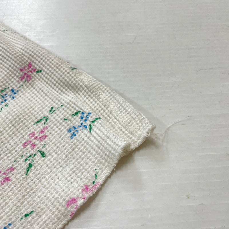 【中古品】【メンズ】 Supreme シュプリーム × HANES ヘインズ 別注コラボ 25AW BONES THERMAL CREW FLORAL ボーンズ サーマル クルー フローラル カットソー 長袖 トップス 149-261016-yo-02-teih サイズ：M カラー：ホワイト 万代Net店