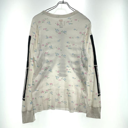 【中古品】【メンズ】 Supreme シュプリーム × HANES ヘインズ 別注コラボ 25AW BONES THERMAL CREW FLORAL ボーンズ サーマル クルー フローラル カットソー 長袖 トップス 149-261016-yo-02-teih サイズ：M カラー：ホワイト 万代Net店