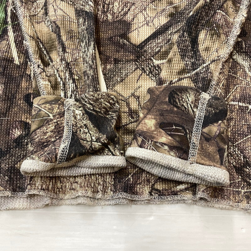 【中古品】【メンズ】 Supreme シュプリーム × HANES ヘインズ 別注コラボ 25AW BONES THERMAL CREW CAMO ボーンズ サーマル クルー カモ カットソー 長袖 トップス 149-261016-yo-03-teih サイズ：M カラー：カモ柄 万代Net店