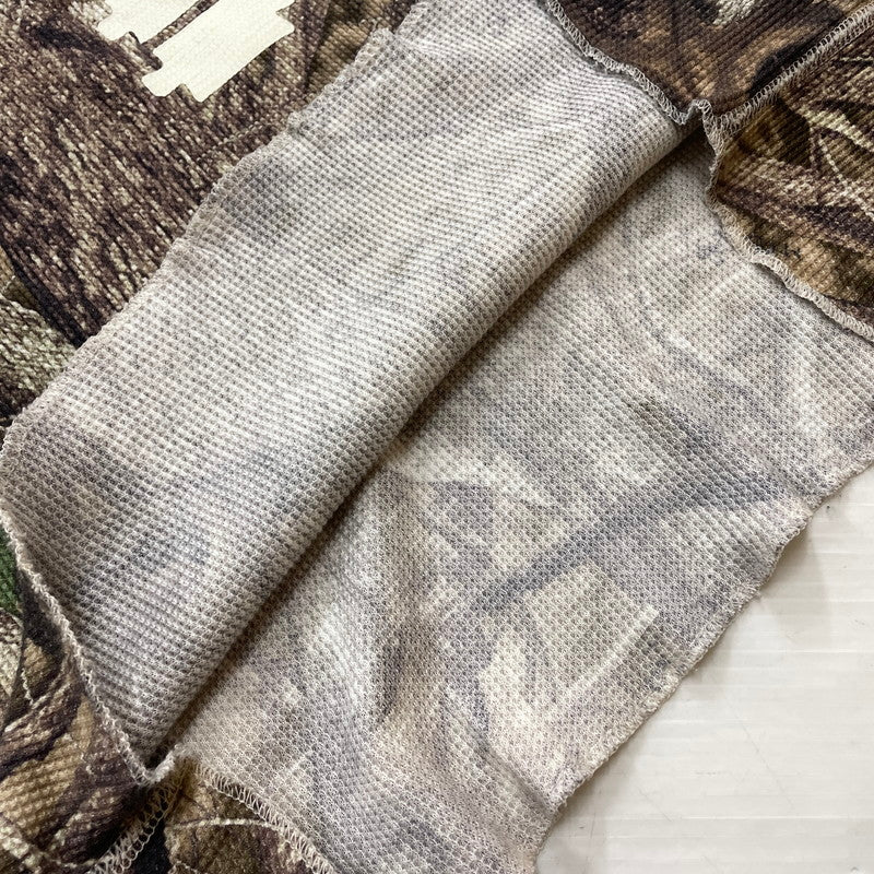 【中古品】【メンズ】 Supreme シュプリーム × HANES ヘインズ 別注コラボ 25AW BONES THERMAL CREW CAMO ボーンズ サーマル クルー カモ カットソー 長袖 トップス 149-261016-yo-03-teih サイズ：M カラー：カモ柄 万代Net店
