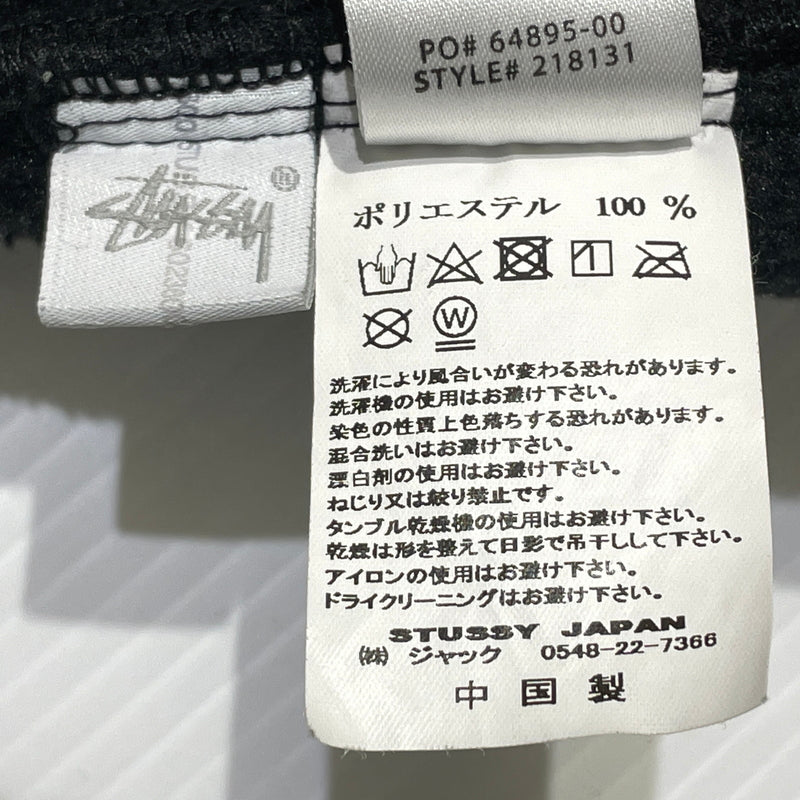 【現状渡し品】【メンズ】 STUSSY ステューシー POLAR FLEECE CARDIGAN 218131 ポーラー フリース カーディガン トップス 142-261015-sa-30-teih サイズ：L カラー：ブラック 万代Net店