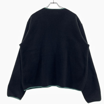 【現状渡し品】【メンズ】 STUSSY ステューシー POLAR FLEECE CARDIGAN 218131 ポーラー フリース カーディガン トップス 142-261015-sa-30-teih サイズ：L カラー：ブラック 万代Net店