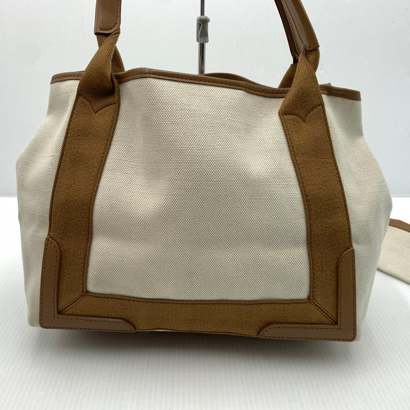 【中古品】【メンズ】 BALENCIAGA バレンシアガ NAVY CABAS S TOTE BAG 339933 9865 H 002123 ネイビー カバス トートバッグ カバン ポーチ付き 180-261023-ko-08-teih カラー：ベージュ 万代Net店