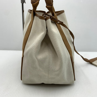 【中古品】【メンズ】 BALENCIAGA バレンシアガ NAVY CABAS S TOTE BAG 339933 9865 H 002123 ネイビー カバス トートバッグ カバン ポーチ付き 180-261023-ko-08-teih カラー：ベージュ 万代Net店