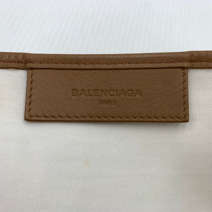 【中古品】【メンズ】 BALENCIAGA バレンシアガ NAVY CABAS S TOTE BAG 339933 9865 H 002123 ネイビー カバス トートバッグ カバン ポーチ付き 180-261023-ko-08-teih カラー：ベージュ 万代Net店