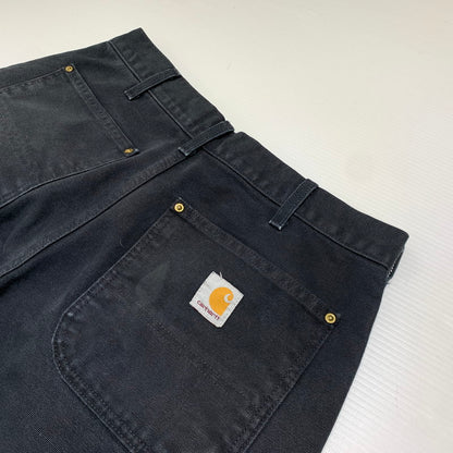 【中古品】【メンズ】 CARHARTT カーハート DOUBLE KNEE PANT B01-BLK ダブルニー パンツ ボトムス ワークパンツ 158-261020-ko-18-teih サイズ：32 カラー：ブラック 万代Net店