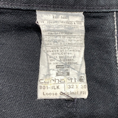 【中古品】【メンズ】 CARHARTT カーハート DOUBLE KNEE PANT B01-BLK ダブルニー パンツ ボトムス ワークパンツ 158-261020-ko-18-teih サイズ：32 カラー：ブラック 万代Net店