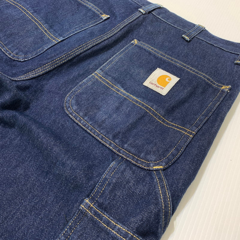 【中古品】【メンズ】 Carhartt WIP カーハート ワークインプログレス SINGLE KNEE PANT I032026 シングル ニー パンツ ボトムス ハーフパンツ デニムパンツ 156-261020-ko-20-teih サイズ：30 カラー：インディゴ 万代Net店