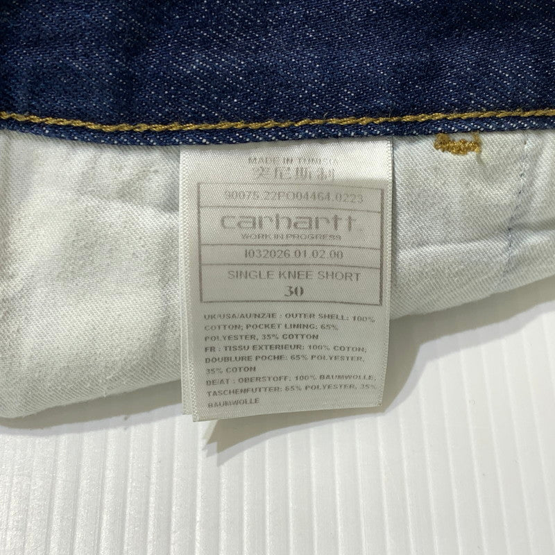【中古品】【メンズ】 Carhartt WIP カーハート ワークインプログレス SINGLE KNEE PANT I032026 シングル ニー パンツ ボトムス ハーフパンツ デニムパンツ 156-261020-ko-20-teih サイズ：30 カラー：インディゴ 万代Net店
