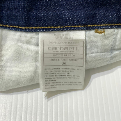 【中古品】【メンズ】 Carhartt WIP カーハート ワークインプログレス SINGLE KNEE PANT I032026 シングル ニー パンツ ボトムス ハーフパンツ デニムパンツ 156-261020-ko-20-teih サイズ：30 カラー：インディゴ 万代Net店