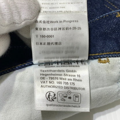 【中古品】【メンズ】 Carhartt WIP カーハート ワークインプログレス SINGLE KNEE PANT I032026 シングル ニー パンツ ボトムス ハーフパンツ デニムパンツ 156-261020-ko-20-teih サイズ：30 カラー：インディゴ 万代Net店