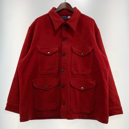 【現状渡し品】【メンズ】 PENDLETON ペンドルトン 70's~ WOOL MACKINAW JACKET VINTAGE 70年代~ ウール マッキーノ ジャケット アウター ヴィンテージ 145-261020-ko-07-teih サイズ：XL カラー：レッド 万代Net店