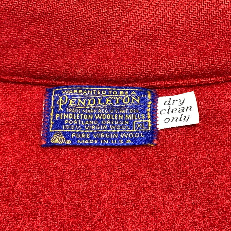 【現状渡し品】【メンズ】 PENDLETON ペンドルトン 70's~ WOOL MACKINAW JACKET VINTAGE 70年代~ ウール マッキーノ ジャケット アウター ヴィンテージ 145-261020-ko-07-teih サイズ：XL カラー：レッド 万代Net店