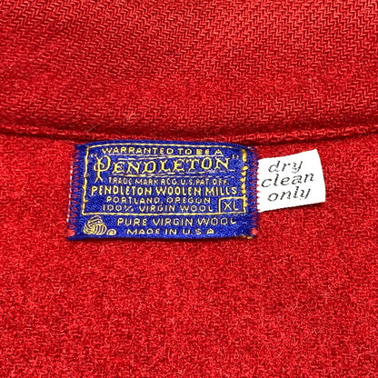 【現状渡し品】【メンズ】 PENDLETON ペンドルトン 70's~ WOOL MACKINAW JACKET VINTAGE 70年代~ ウール マッキーノ ジャケット アウター ヴィンテージ 145-261020-ko-07-teih サイズ：XL カラー：レッド 万代Net店