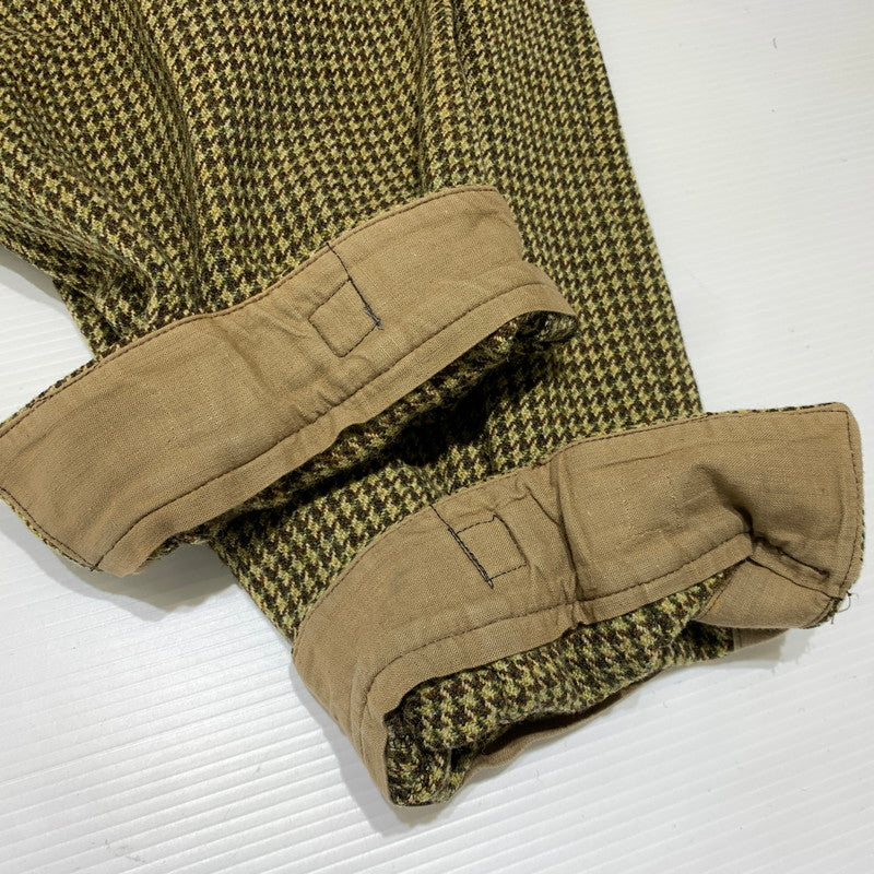 【現状渡し品】【メンズ】 COMRDINGS コーディングス CHECK WOOL PANTS チェック ウールパンツ ボトムス 156-261020-ko-15-teih サイズ：36 カラー：ブラウン系 万代Net店
