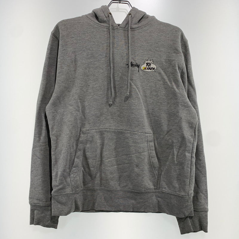 【中古品】【メンズ】 STUSSY ステューシー DE LA SOUL LOGO HOODIE ソウル ロゴ フーディ トップス プルオーバーパーカー 142-261020-ko-03-teih サイズ：M カラー：グレー 万代Net店
