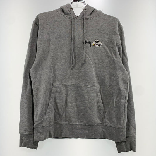 【中古品】【メンズ】 STUSSY ステューシー DE LA SOUL LOGO HOODIE ソウル ロゴ フーディ トップス プルオーバーパーカー 142-261020-ko-03-teih サイズ：M カラー：グレー 万代Net店