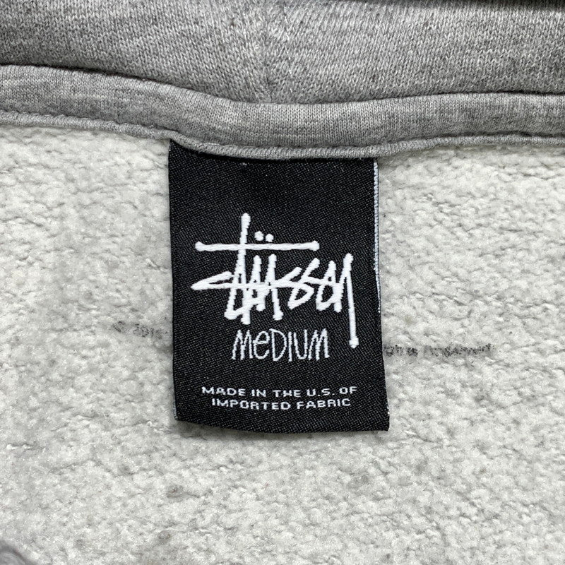 【中古品】【メンズ】 STUSSY ステューシー DE LA SOUL LOGO HOODIE ソウル ロゴ フーディ トップス プルオーバーパーカー 142-261020-ko-03-teih サイズ：M カラー：グレー 万代Net店