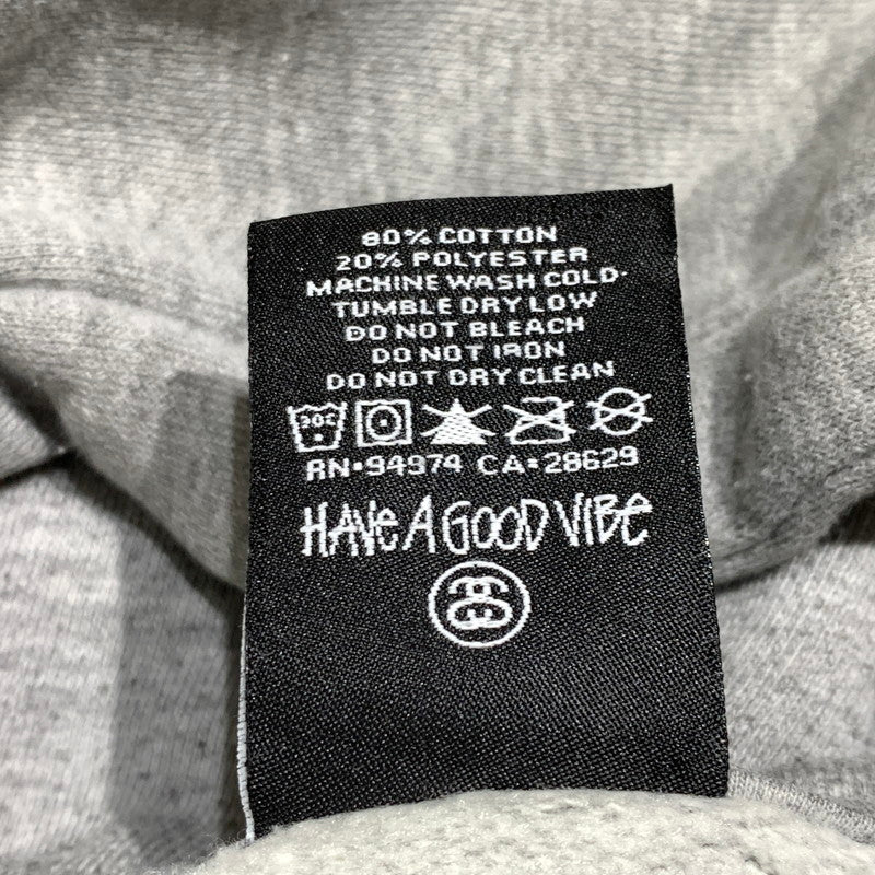 【中古品】【メンズ】 STUSSY ステューシー DE LA SOUL LOGO HOODIE ソウル ロゴ フーディ トップス プルオーバーパーカー 142-261020-ko-03-teih サイズ：M カラー：グレー 万代Net店