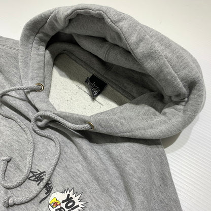 【中古品】【メンズ】 STUSSY ステューシー DE LA SOUL LOGO HOODIE ソウル ロゴ フーディ トップス プルオーバーパーカー 142-261020-ko-03-teih サイズ：M カラー：グレー 万代Net店