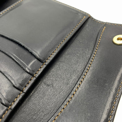【中古品】【メンズ】 WILDSWANS ワイルドスワンズ BYRNE WALLET バーン 三つ折り財布 レザーウォレット オールインワンタイプ 200-261023-ko-13-teih カラー：ブラック 万代Net店
