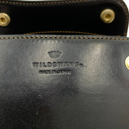 【中古品】【メンズ】 WILDSWANS ワイルドスワンズ BYRNE WALLET バーン 三つ折り財布 レザーウォレット オールインワンタイプ 200-261023-ko-13-teih カラー：ブラック 万代Net店