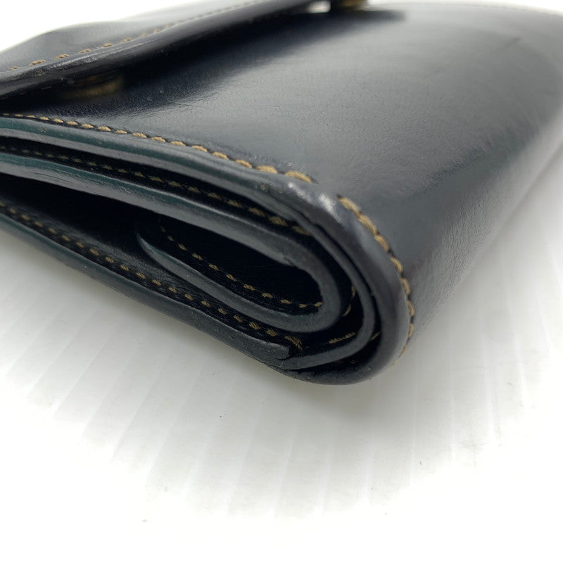 【中古品】【メンズ】 WILDSWANS ワイルドスワンズ BYRNE WALLET バーン 三つ折り財布 レザーウォレット オールインワンタイプ 200-261023-ko-13-teih カラー：ブラック 万代Net店
