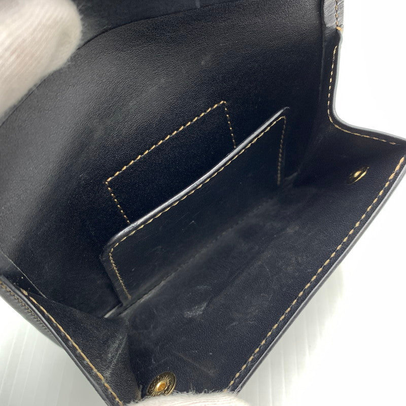 【中古品】【メンズ】 WILDSWANS ワイルドスワンズ BYRNE WALLET バーン 三つ折り財布 レザーウォレット オールインワンタイプ 200-261023-ko-13-teih カラー：ブラック 万代Net店