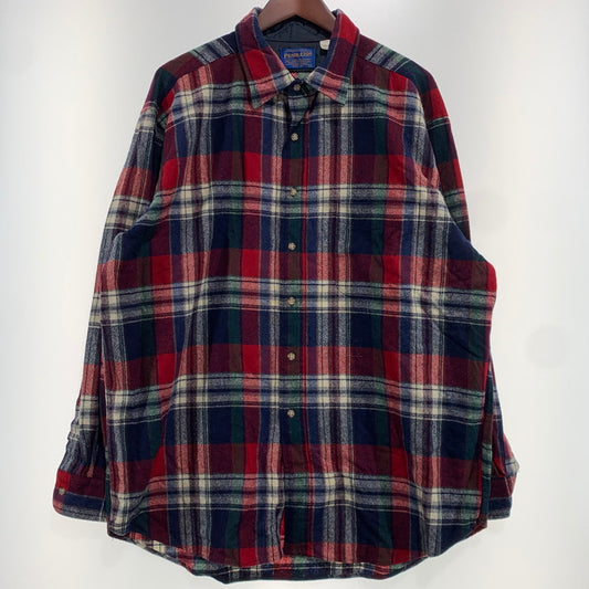 【現状渡し品】【メンズ】 PENDLETON ペンドルトン WOOL CHECK SHIRT ウール チェックシャツ トップス ネルシャツ ボタンダウンシャツ 145-261020-ko-09-teih サイズ：XL カラー：チェック 万代Net店