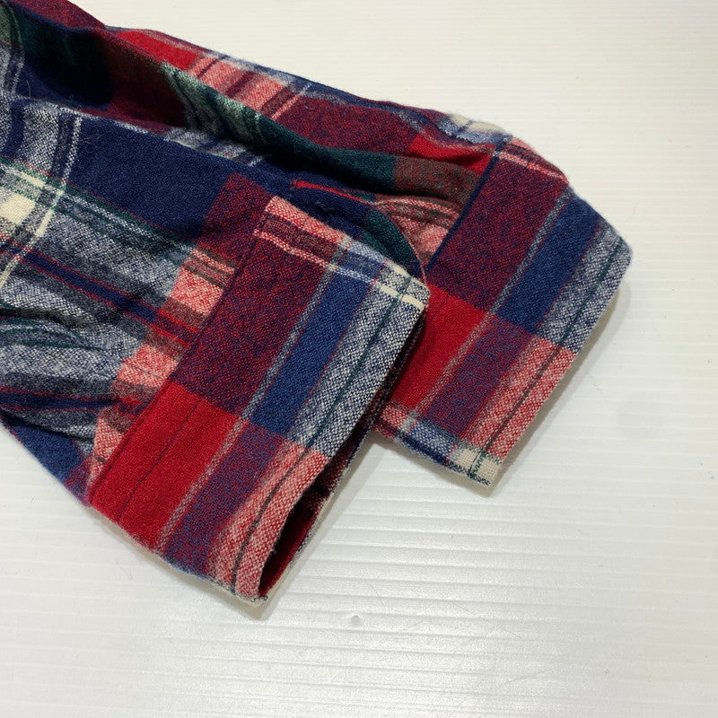 【現状渡し品】【メンズ】 PENDLETON ペンドルトン WOOL CHECK SHIRT ウール チェックシャツ トップス ネルシャツ ボタンダウンシャツ 145-261020-ko-09-teih サイズ：XL カラー：チェック 万代Net店