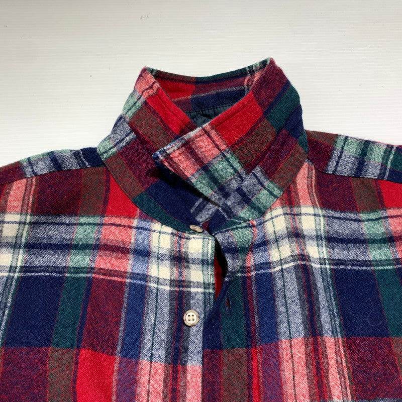【現状渡し品】【メンズ】 PENDLETON ペンドルトン WOOL CHECK SHIRT ウール チェックシャツ トップス ネルシャツ ボタンダウンシャツ 145-261020-ko-09-teih サイズ：XL カラー：チェック 万代Net店