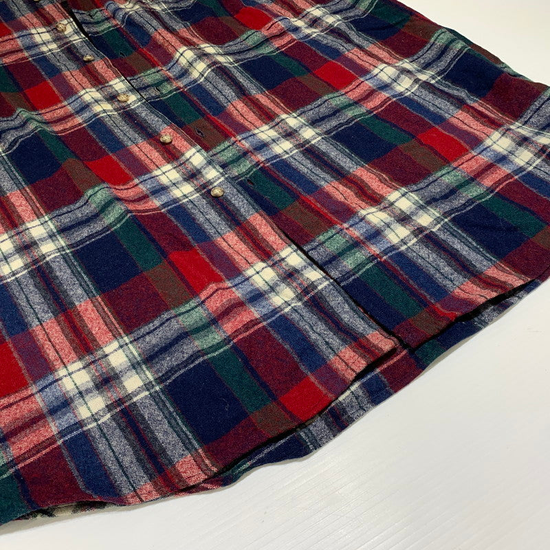 【現状渡し品】【メンズ】 PENDLETON ペンドルトン WOOL CHECK SHIRT ウール チェックシャツ トップス ネルシャツ ボタンダウンシャツ 145-261020-ko-09-teih サイズ：XL カラー：チェック 万代Net店