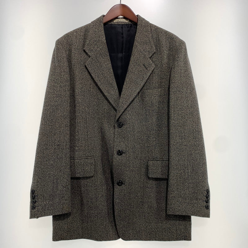 【中古品】【メンズ】 NICOLE ニコル 80's WOOL TAILORED JACKET MN3119 VINTAGE 80年代 ウール テーラード ジャケット ライトアウター ヴィンテージ 147-261020-ko-12-teih サイズ：M カラー：グレー 万代Net店