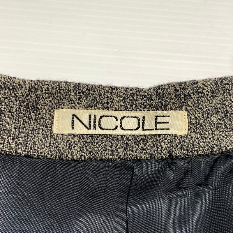 【中古品】【メンズ】 NICOLE ニコル 80's WOOL TAILORED JACKET MN3119 VINTAGE 80年代 ウール テーラード ジャケット ライトアウター ヴィンテージ 147-261020-ko-12-teih サイズ：M カラー：グレー 万代Net店