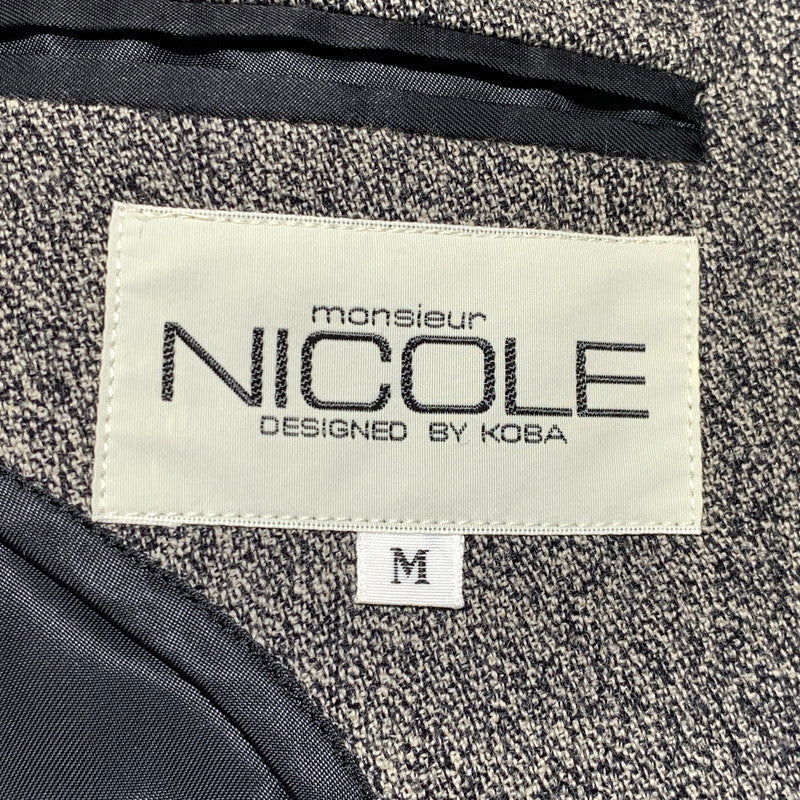 【中古品】【メンズ】 NICOLE ニコル 80's WOOL TAILORED JACKET MN3119 VINTAGE 80年代 ウール テーラード ジャケット ライトアウター ヴィンテージ 147-261020-ko-12-teih サイズ：M カラー：グレー 万代Net店