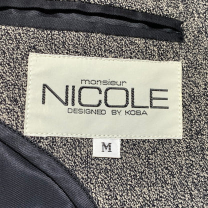 【中古品】【メンズ】 NICOLE ニコル 80's WOOL TAILORED JACKET MN3119 VINTAGE 80年代 ウール テーラード ジャケット ライトアウター ヴィンテージ 147-261020-ko-12-teih サイズ：M カラー：グレー 万代Net店