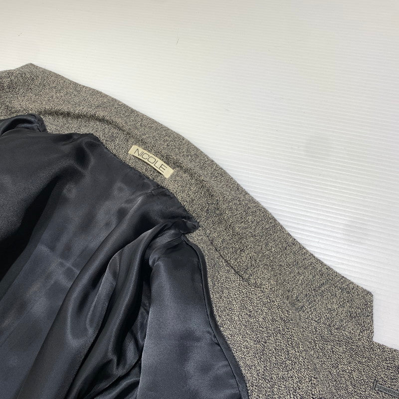 【中古品】【メンズ】 NICOLE ニコル 80's WOOL TAILORED JACKET MN3119 VINTAGE 80年代 ウール テーラード ジャケット ライトアウター ヴィンテージ 147-261020-ko-12-teih サイズ：M カラー：グレー 万代Net店