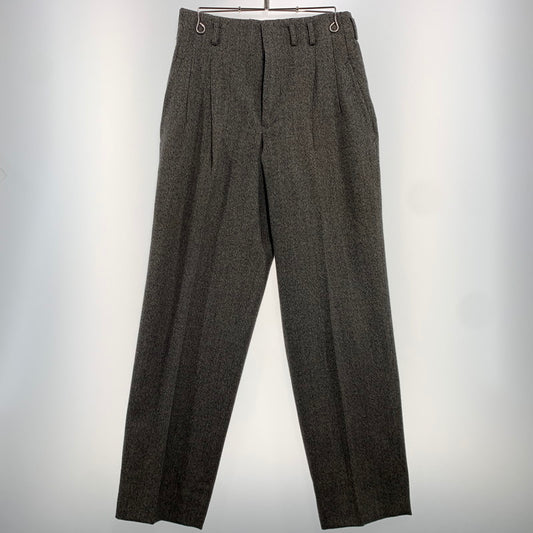 【中古品】【メンズ】 NICOLE ニコル 80's WOOL SLACKS MN5096 VINTAGE 80年代 ウール スラックス パンツ ボトムス ヴィンテージ 158-261020-ko-14-teih サイズ：M カラー：グレー 万代Net店
