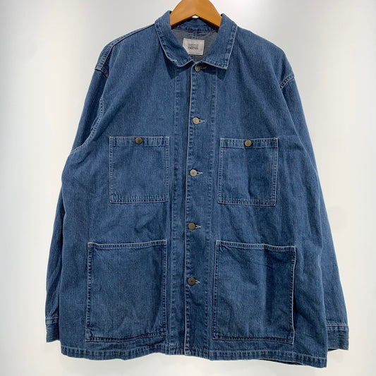 【中古品】【メンズ】 UNITED ARROWS & SONS ユナイテッドアローズ アンド サンズ DENIM COVERALL 5525-299-0888 デニム カバーオール ライトアウター デニムジャケット 147-261020-ko-08-teih サイズ：L カラー：インディゴ 万代Net店