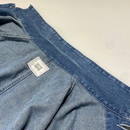 【中古品】【メンズ】 UNITED ARROWS & SONS ユナイテッドアローズ アンド サンズ DENIM COVERALL 5525-299-0888 デニム カバーオール ライトアウター デニムジャケット 147-261020-ko-08-teih サイズ：L カラー：インディゴ 万代Net店