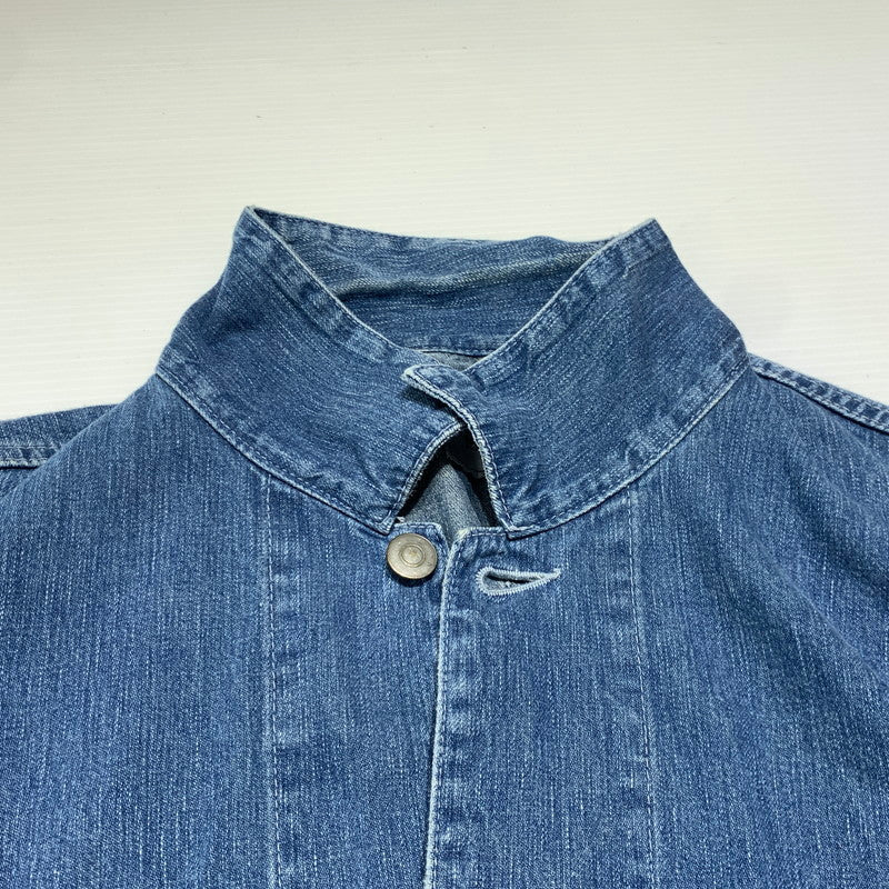 【中古品】【メンズ】 UNITED ARROWS & SONS ユナイテッドアローズ アンド サンズ DENIM COVERALL 5525-299-0888 デニム カバーオール ライトアウター デニムジャケット 147-261020-ko-08-teih サイズ：L カラー：インディゴ 万代Net店