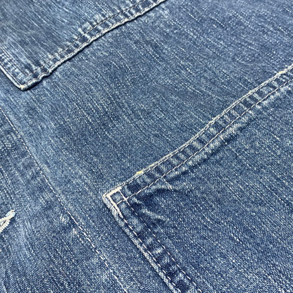 【中古品】【メンズ】 UNITED ARROWS & SONS ユナイテッドアローズ アンド サンズ DENIM COVERALL 5525-299-0888 デニム カバーオール ライトアウター デニムジャケット 147-261020-ko-08-teih サイズ：L カラー：インディゴ 万代Net店