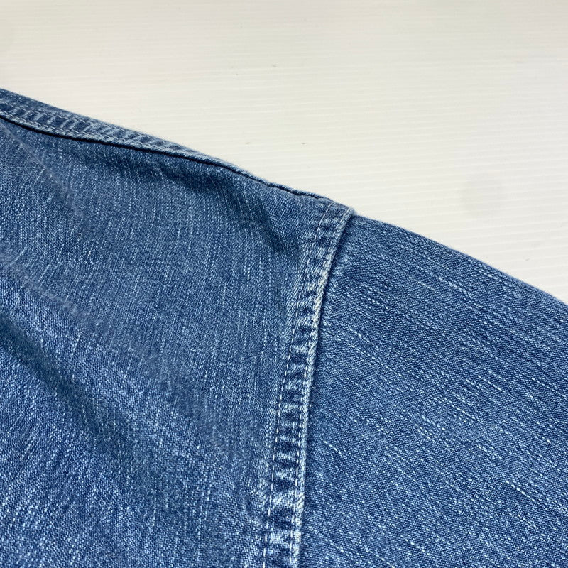 【中古品】【メンズ】 UNITED ARROWS & SONS ユナイテッドアローズ アンド サンズ DENIM COVERALL 5525-299-0888 デニム カバーオール ライトアウター デニムジャケット 147-261020-ko-08-teih サイズ：L カラー：インディゴ 万代Net店