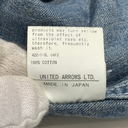 【中古品】【メンズ】 UNITED ARROWS & SONS ユナイテッドアローズ アンド サンズ DENIM COVERALL 5525-299-0888 デニム カバーオール ライトアウター デニムジャケット 147-261020-ko-08-teih サイズ：L カラー：インディゴ 万代Net店