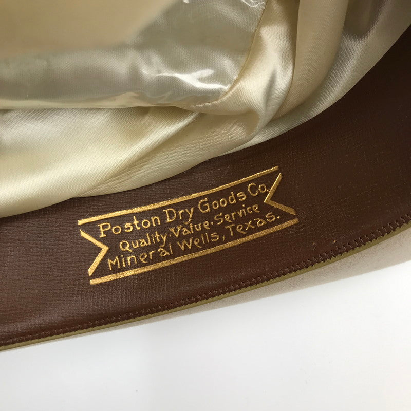 【中古品】【メンズ】 ROYAL STETSON ロイヤル・ステットソン VINTAGE WESTERN HAT ヴィンテージ ウエスタンハット カラーベージュ/サイズ1/4 帽子 185-261027-ky-03-fuzh 万代Net店