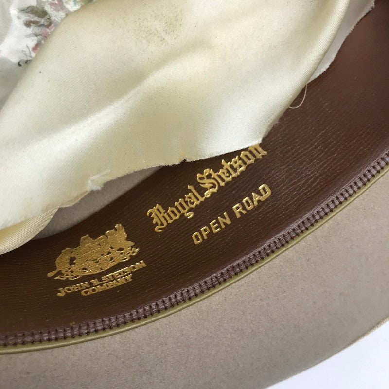 【中古品】【メンズ】 ROYAL STETSON ロイヤル・ステットソン VINTAGE WESTERN HAT ヴィンテージ ウエスタンハット カラーベージュ/サイズ1/4 帽子 185-261027-ky-03-fuzh 万代Net店