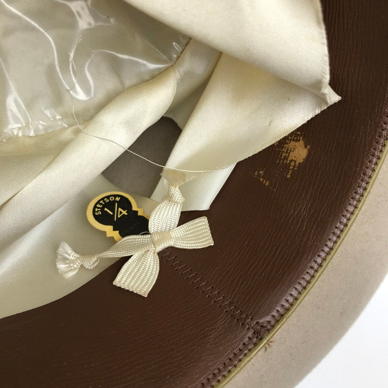 【中古品】【メンズ】 ROYAL STETSON ロイヤル・ステットソン VINTAGE WESTERN HAT ヴィンテージ ウエスタンハット カラーベージュ/サイズ1/4 帽子 185-261027-ky-03-fuzh 万代Net店