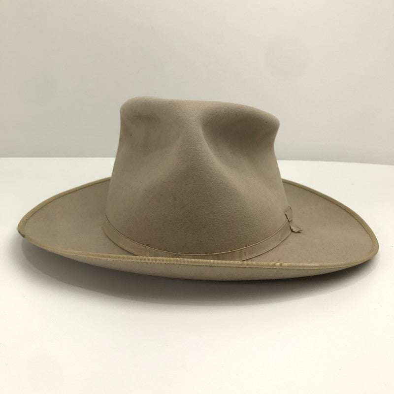 【中古品】【メンズ】 ROYAL STETSON ロイヤル・ステットソン VINTAGE WESTERN HAT ヴィンテージ ウエスタンハット カラーベージュ/サイズ1/4 帽子 185-261027-ky-03-fuzh 万代Net店