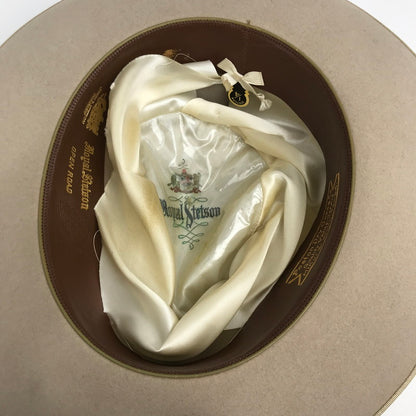 【中古品】【メンズ】 ROYAL STETSON ロイヤル・ステットソン VINTAGE WESTERN HAT ヴィンテージ ウエスタンハット カラーベージュ/サイズ1/4 帽子 185-261027-ky-03-fuzh 万代Net店